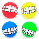 2 pcs Bola de Mascota con Dentes Engraçados