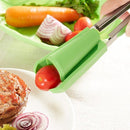 2 Peças de 2 em 1 Pinça y Espátula de Silicona